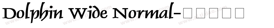 Dolphin Wide Normal字体转换